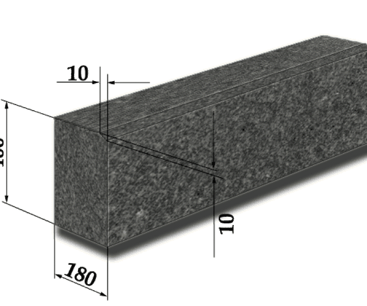 Гранитный бордюр ГП 2 (Бортовой камень ГП2)
